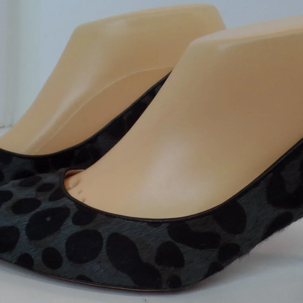Jean-Michel Cazabat "Seducta" Multi Colored Animal Print Sling Back Heels Sz 7.5 - Picture 3 of 13
